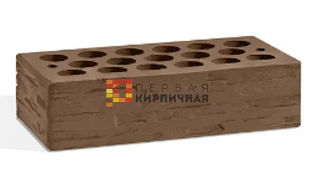 Кирпич керамический пустотелый Шоколад Дикий камень 1НФ, АК БАРС