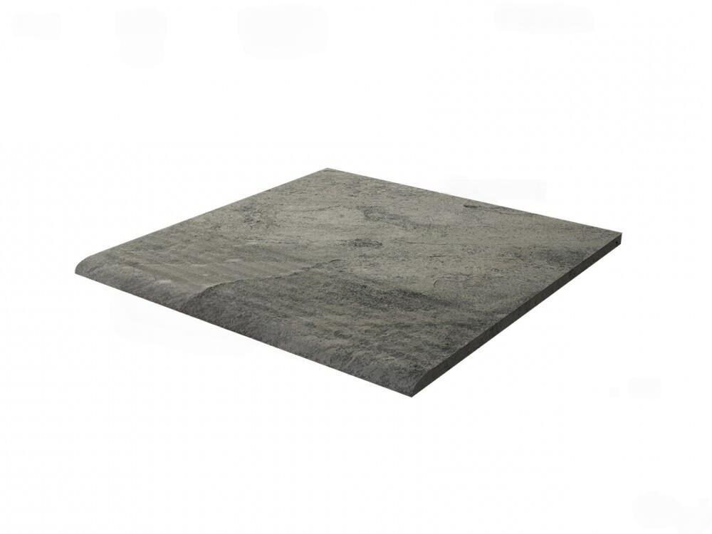 Ступень для крыльца с насечкой Paradyz Mattone Grafit 300х300х8.5 мм