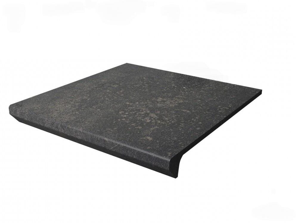 Ступень для крыльца с капиносом Paradyz Viano Antracite 330х300х11 мм