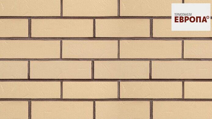 Термопанель рядовая с плиткой Alaska-beige genarbt