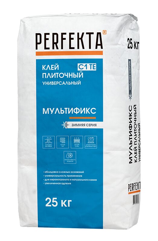 Клей плиточный универсальный Мультификс Белый C1 TE, 25 кг