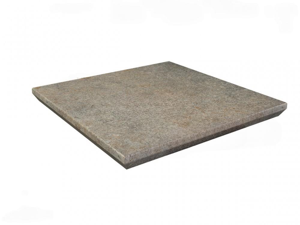 Ступень угловая для крыльца с капиносом Paradyz Viano Grys 330х330х11 мм