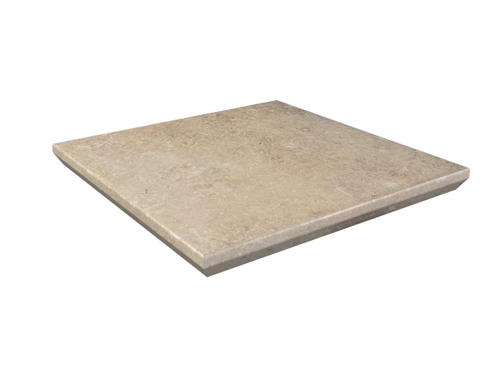 Ступень угловая для крыльца с капиносом Paradyz Scandiano Ochra 330х330х11 мм