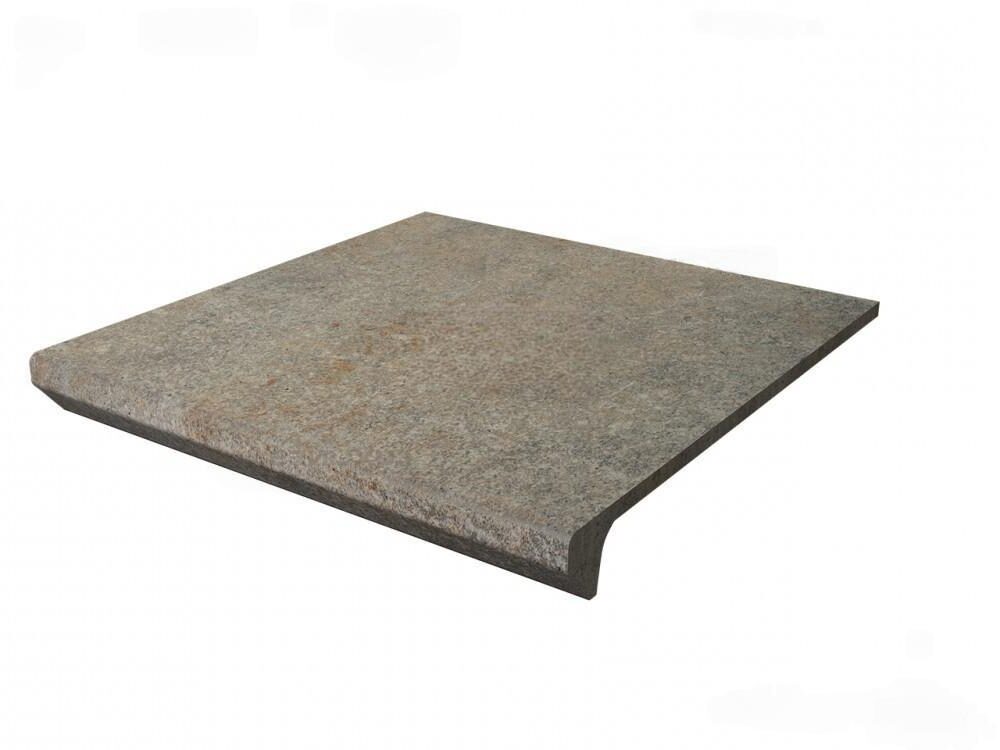 Ступень для крыльца с капиносом Paradyz Viano Grys 330х300х11 мм