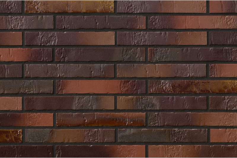 Облицовочная клинкерная плитка Buxtehude KohleBrand  Schieferstruktur