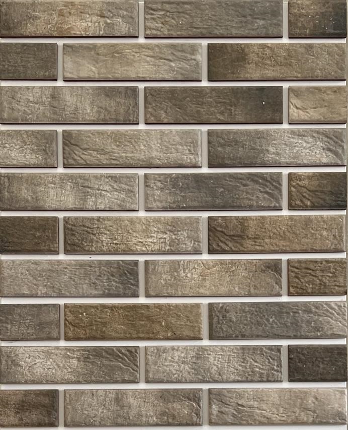 Термопанель рядовая с плиткой Береза цвет PEPPER