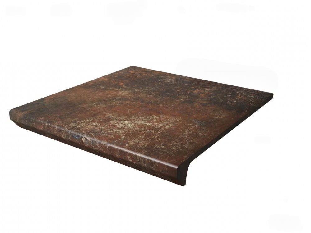 Ступень для крыльца с капиносом Paradyz Arteon Rosso 330х300х11 мм