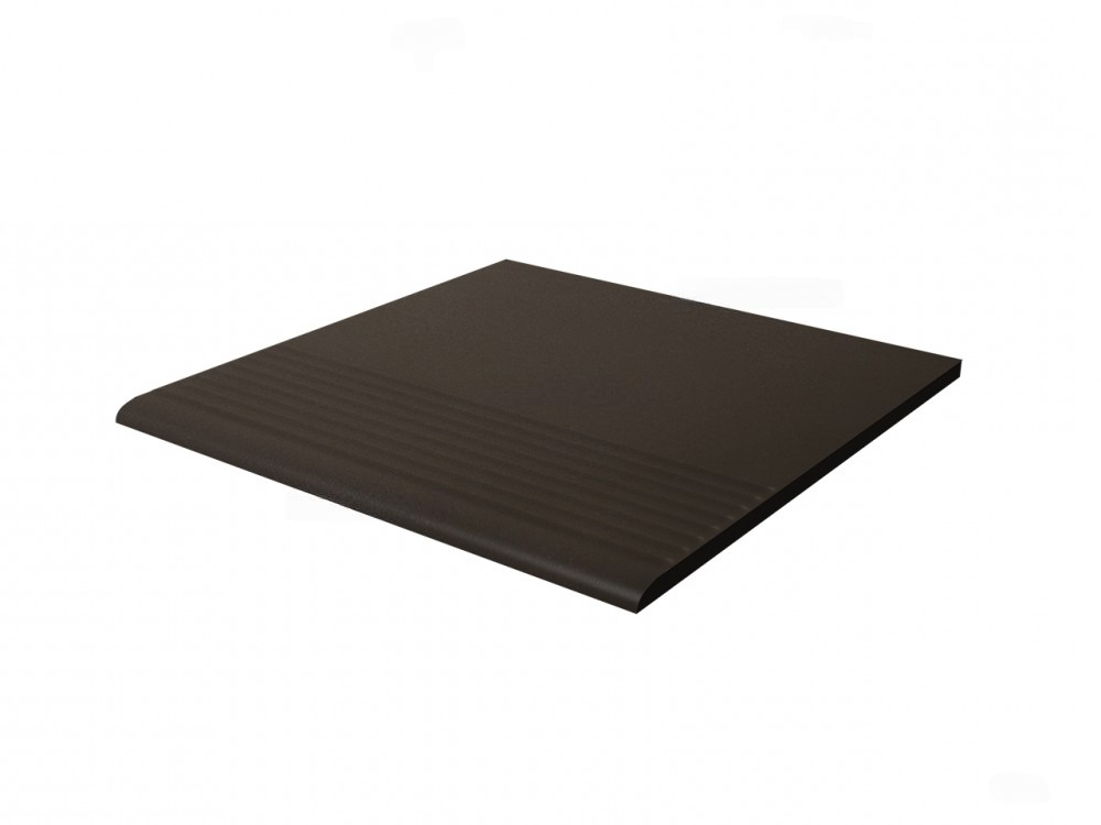 Ступень для крыльца с насечкой Paradyz Natural Brown Duro 300х300х8.5 мм