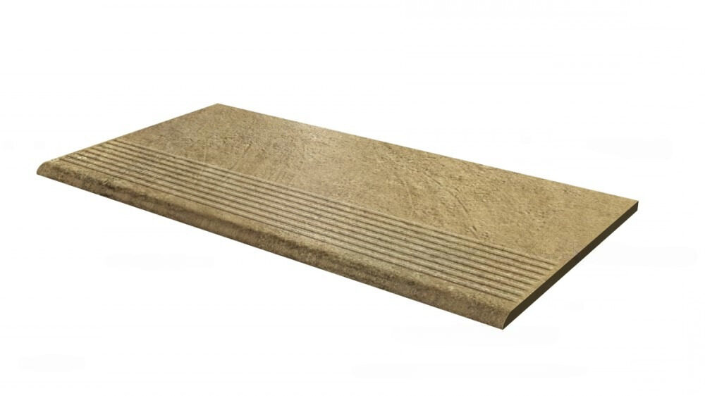 Ступень для крыльца с насечкой Paradyz Eremite Beige 300х600х8.5 мм