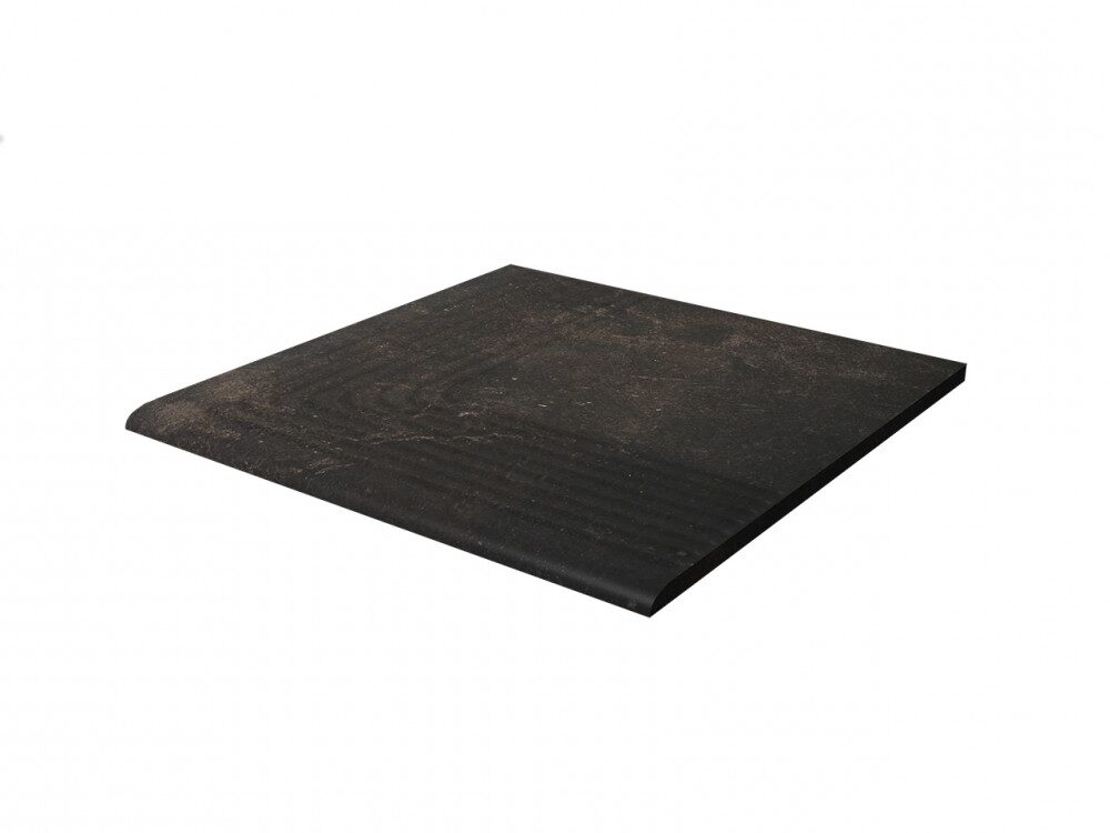 Ступень угловая для крыльца с насечкой Paradyz Scandiano Brown 300х300х8.5 мм