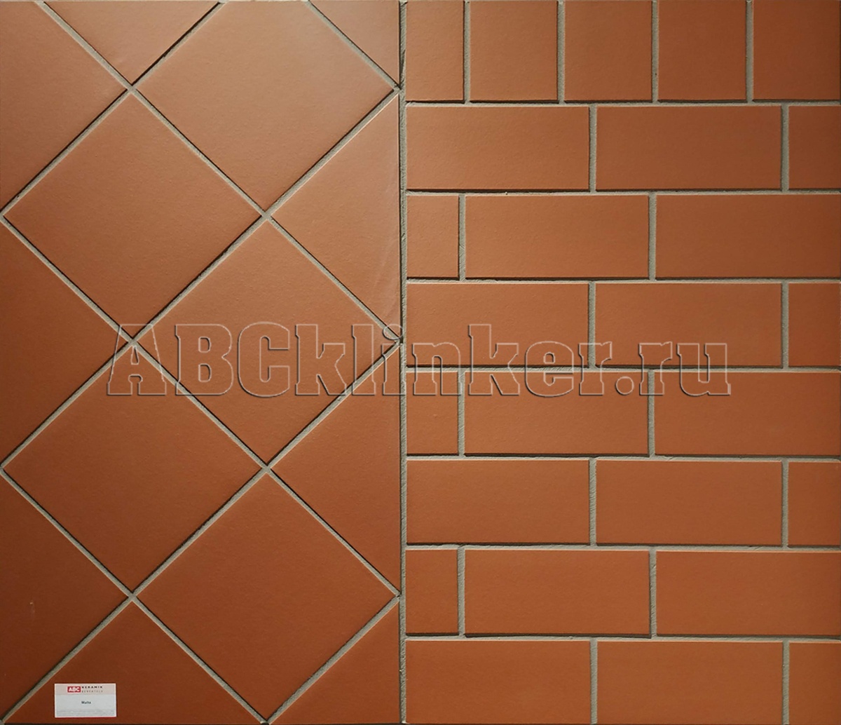 Напольная клинкерная плитка ABC Malta 240х240х12 мм