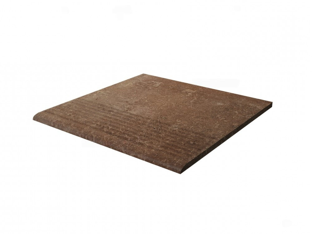 Ступень для крыльца с насечкой Paradyz Scandiano Rossa 300х300х8.5 мм