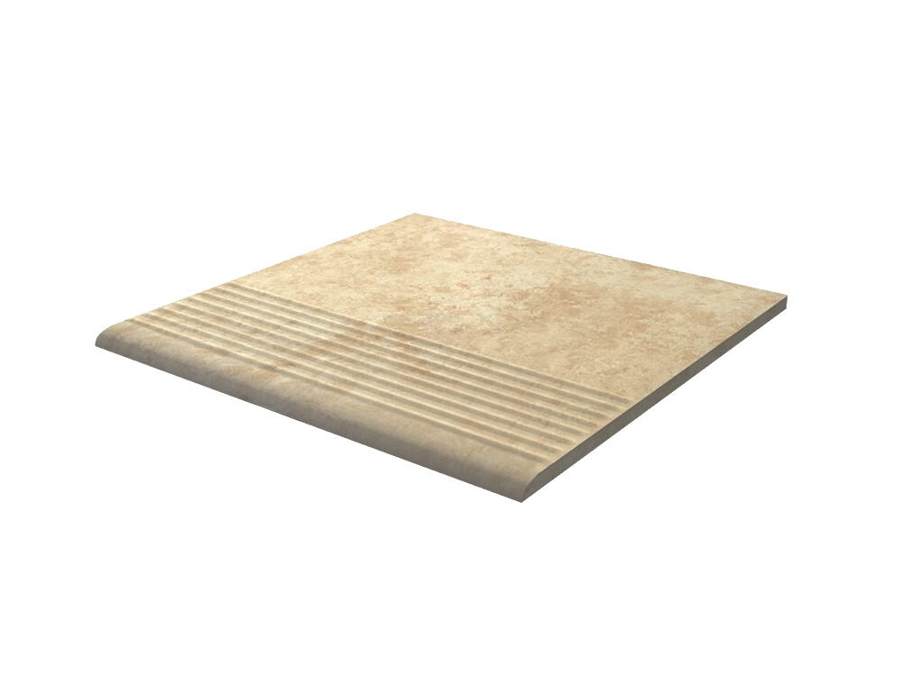 Ступень для крыльца с насечкой Paradyz Ilario Beige 300х300х8.5 мм