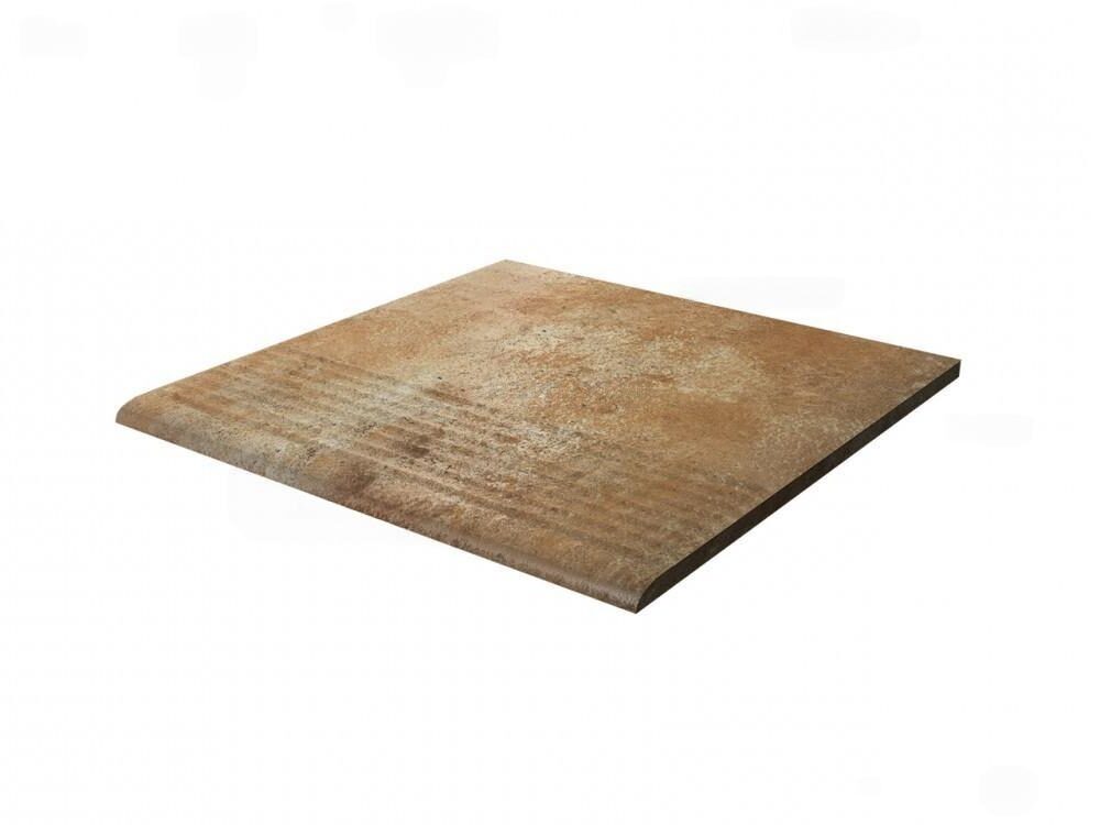 Ступень для крыльца с насечкой Paradyz Ilario Ochra 300х300х8.5 мм