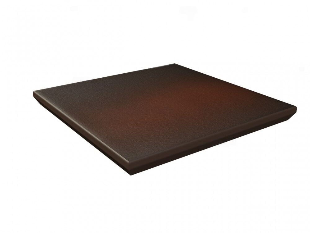 Ступень угловая для крыльца с капиносом Paradyz Cloud Brown Duro 330х330х11 мм