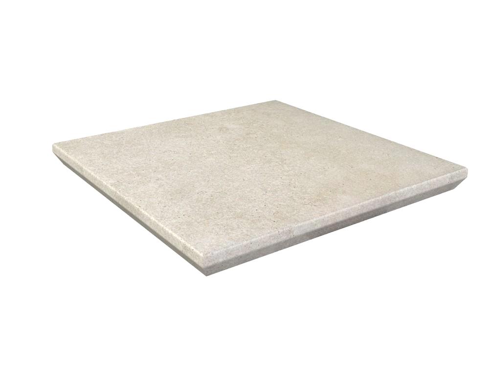 Ступень угловая для крыльца с капиносом Paradyz Viano Beige 330х330х11 мм