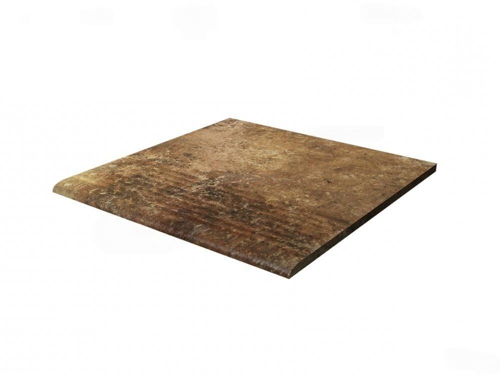 Ступень для крыльца с насечкой Paradyz Arteon Ochra 300х300х11 мм