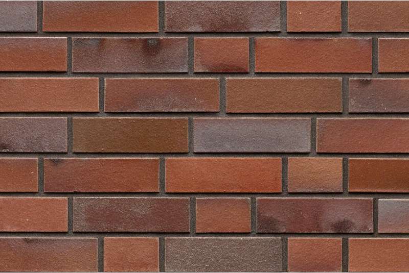 Фасадный клинкерный кирпич Oldenburg rot-bunt-Schmolz mit Kohlebrand glatt (240х71x115)