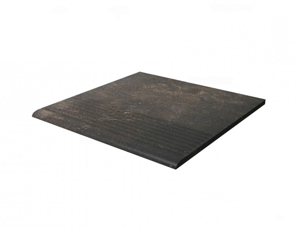 Ступень для крыльца с насечкой Paradyz Scandiano Brown 300х300х8,5 мм