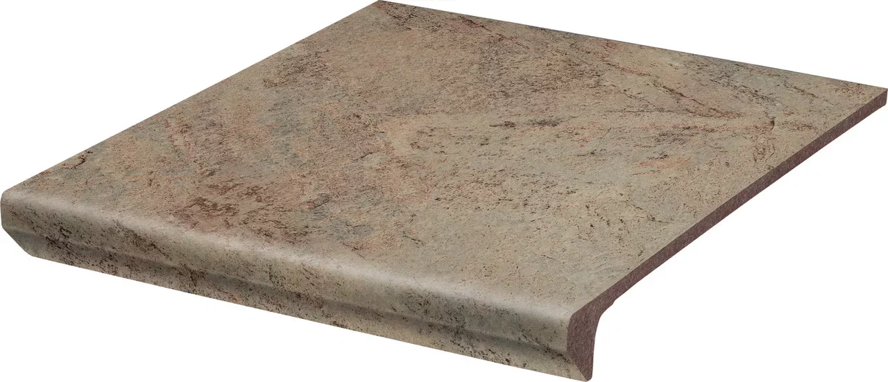 Ступень для крыльца с капиносом Paradyz Mattone Ochra 330х300х11 мм