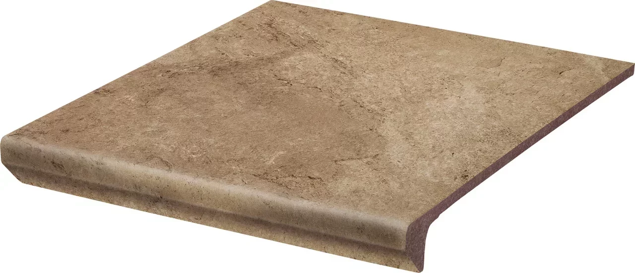 Ступень для крыльца с капиносом Paradyz Mattone Beige 330х300х11 мм