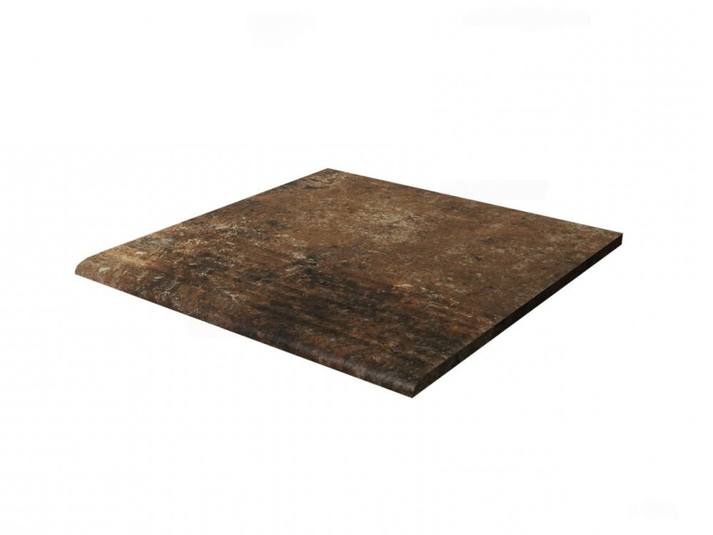 Ступень для крыльца с насечкой Paradyz Arteon Brown 300х300х11 мм