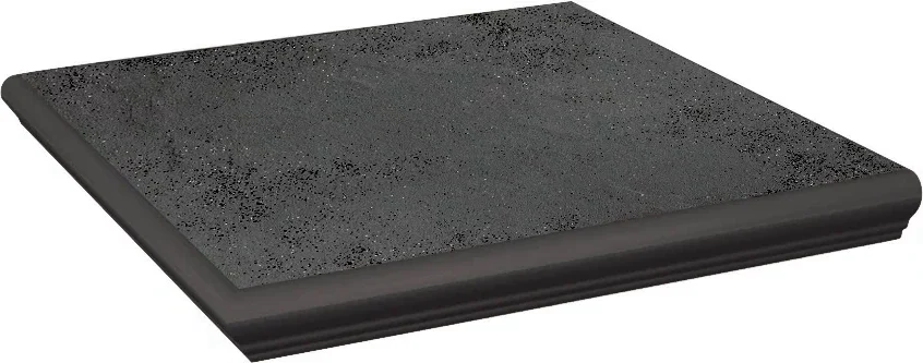Угловая ступень для крыльца с капиносом Paradyz Semir Grafit 330х330х11 мм
