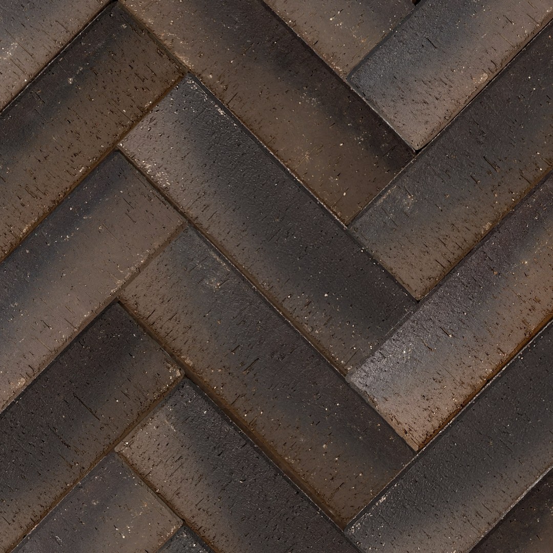 Брусчатка коричневая "Гамбург" бордо лонг