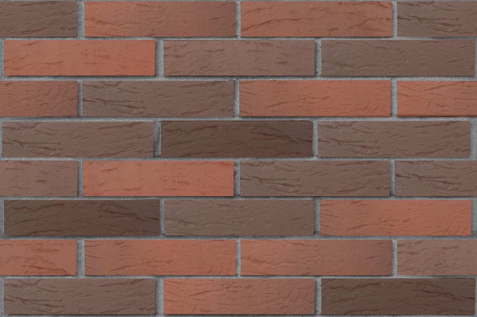 Кирпич лицевой пустотелый красный флэш, поверхность рустик