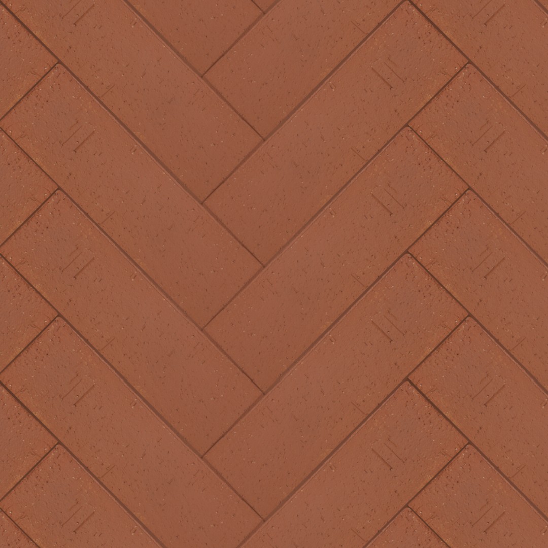 Брусчатка тёмно-красная "Эдинбург" лонг