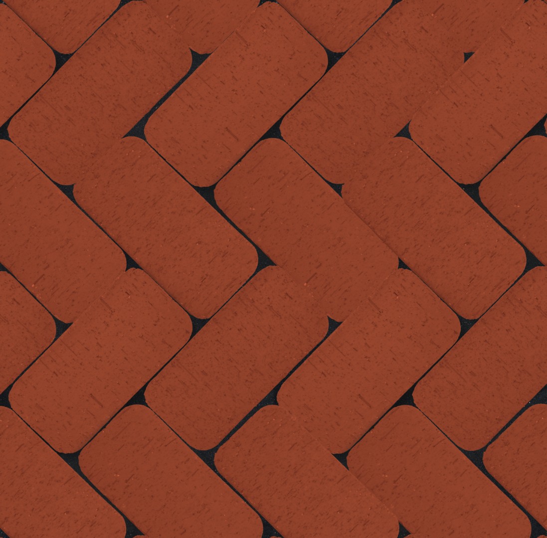 Брусчатка красная "Лондон" классик