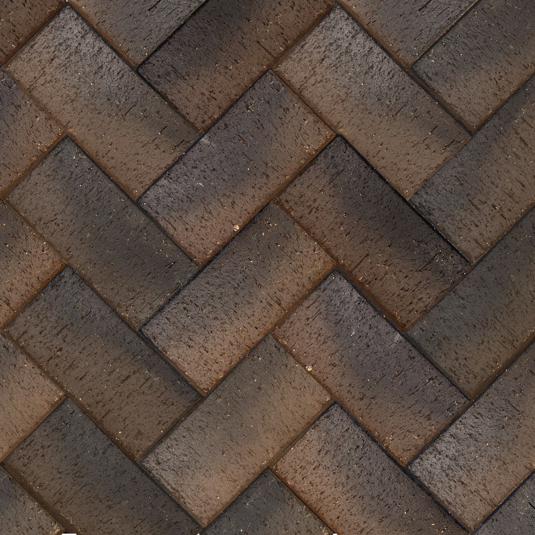 Брусчатка коричневая "Гамбург" бордо классик 0,51 NF