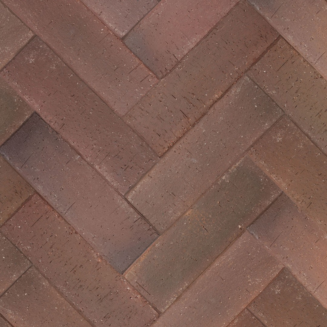 Брусчатка красная флэш"Ноттингем" Лонг клинкер тротуарный