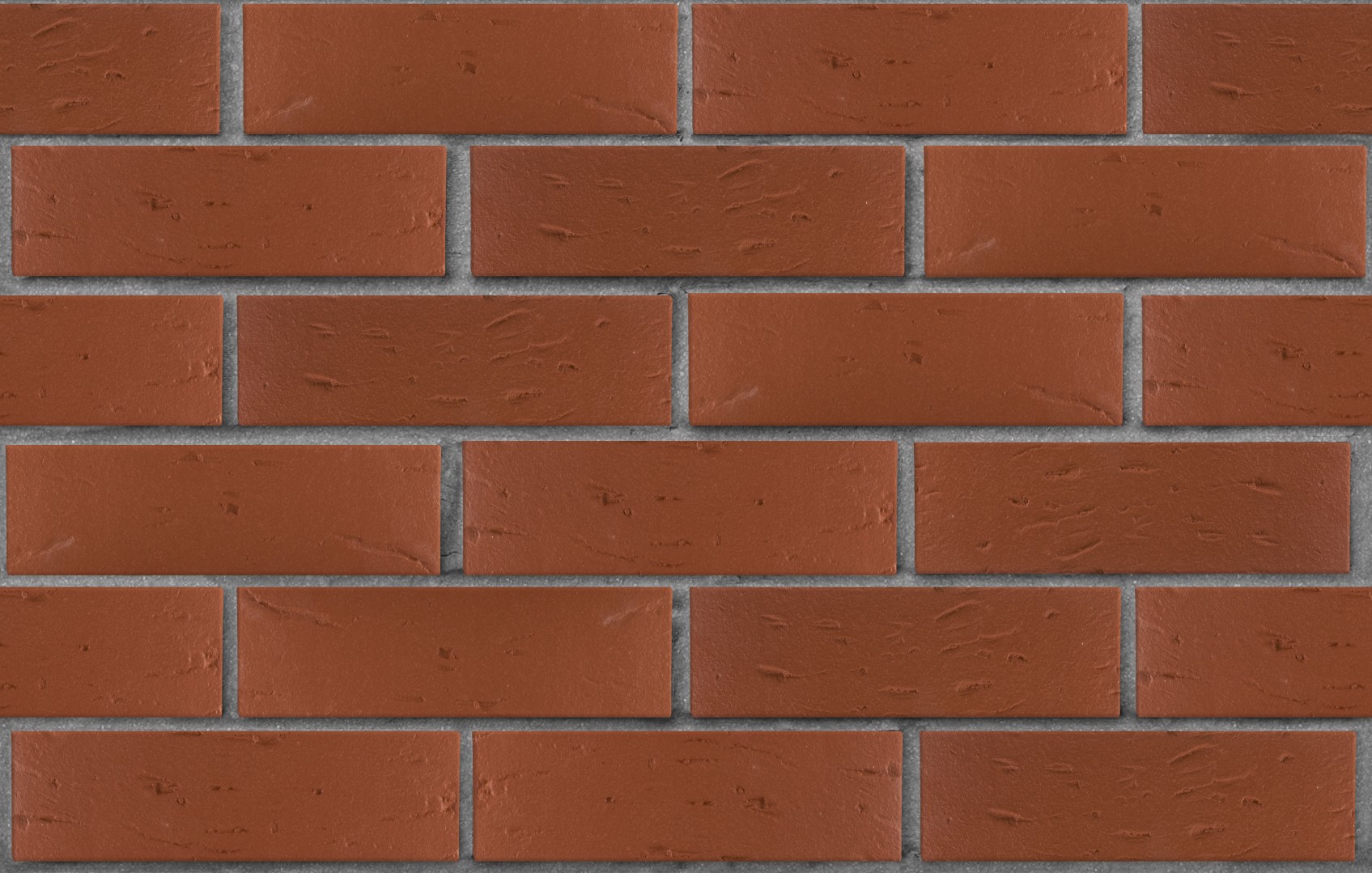 Кирпич лицевой пустотелый тёмно-красный, поверхность рустик