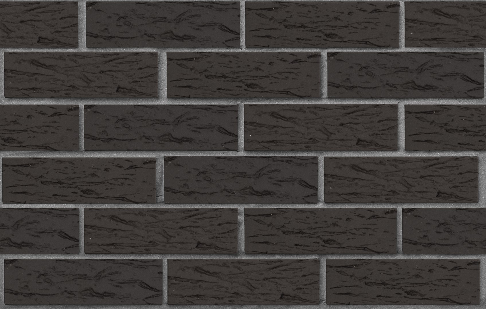 Кирпич лицевой пустотелый графитовый, поверхность рустик