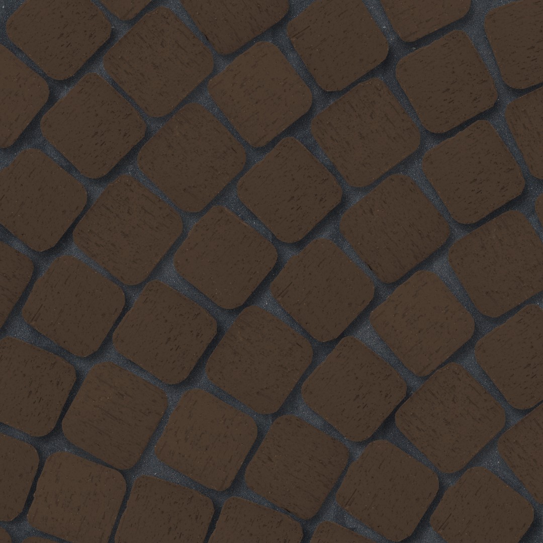 Брусчатка коричневая "Мюнхен" квадро R (под распил)*