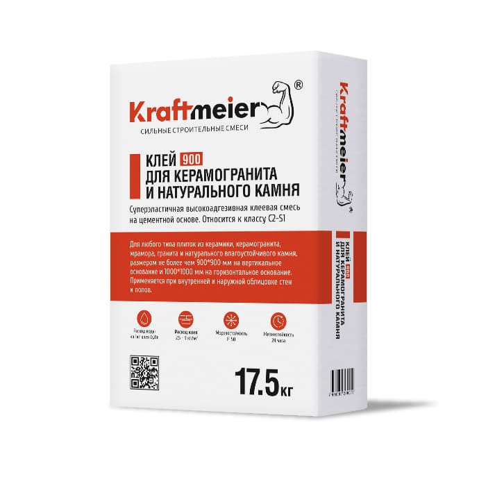 Клей для плитки и керамогранита Kraftmeier 900