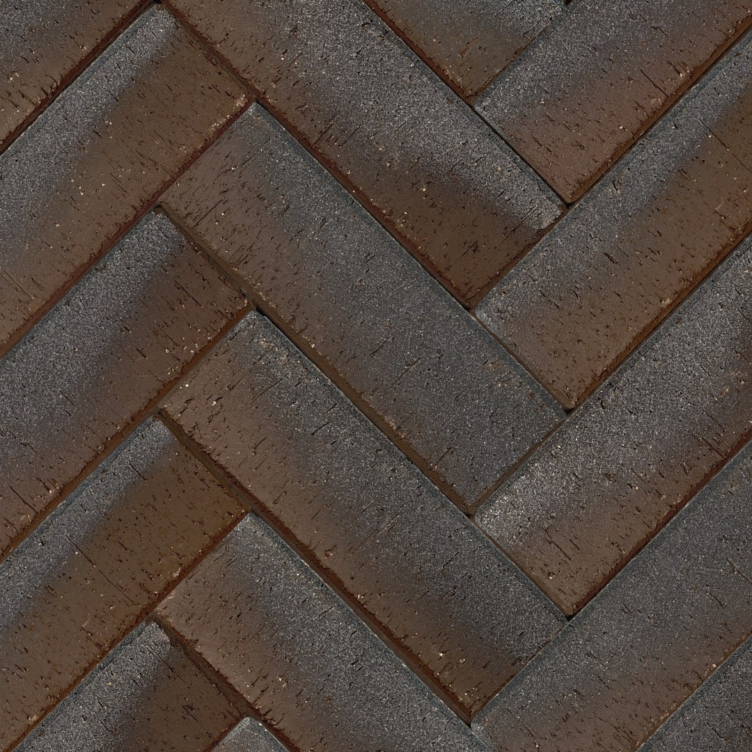 Брусчатка коричневая "Франкфурт" серебро лонг