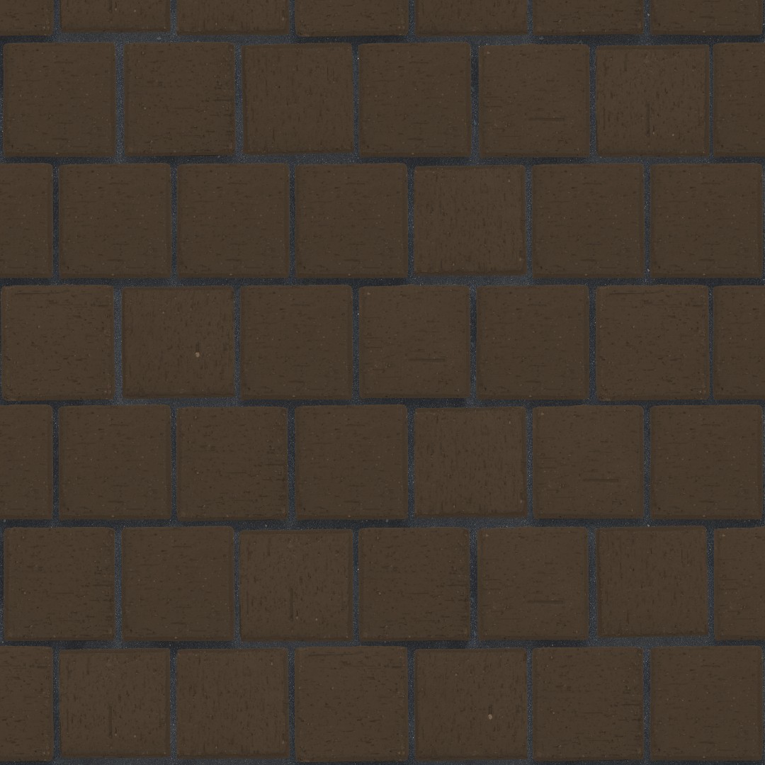 Брусчатка коричневая "Мюнхен" квадро (под распил)*