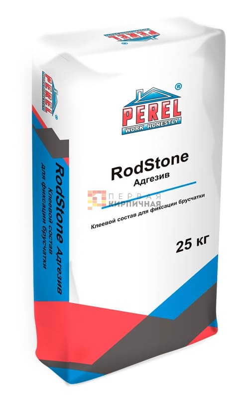 Клеевой раствор для брусчатки RodStone Адгезив белый, 25 кг.